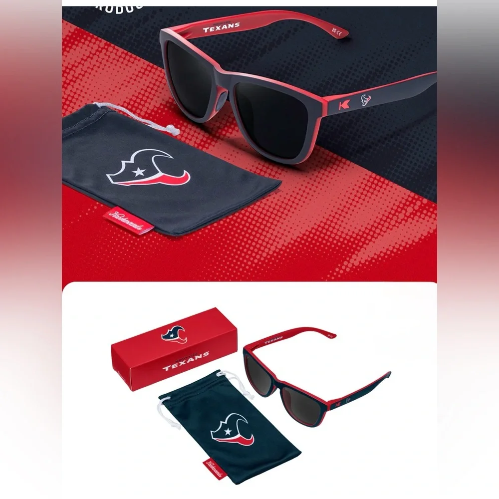 Texans Red and Black Sunglasses polarized by Knockaround
